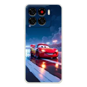 Чехол с принтом Маквин для ZTE Blade A56 (Ночной Маквин Тачки)
