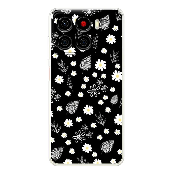 Чехол с рисунком «цветение на чорном» для ZTE Blade A56 Чехол с рисунком «цветение на чорном» для ZTE Blade A56