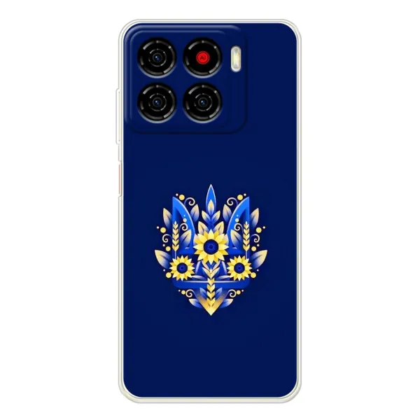 Чехол с рисунком «Цветущий Герб» для ZTE Blade A56