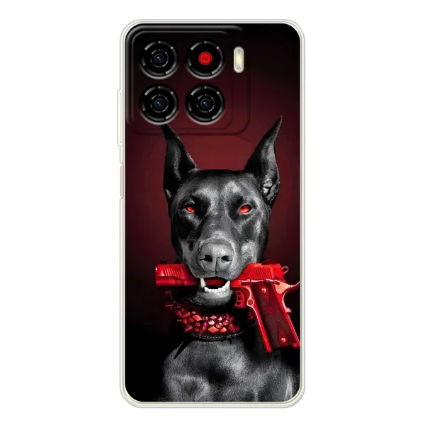 Чехол с рисунком «Доберман злой» для ZTE Blade A56 Чехол с рисунком «Доберман злой» для ZTE Blade A56