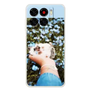 Чехлы с изображением разных животных для ZTE Blade A56 (Ежик на руках)