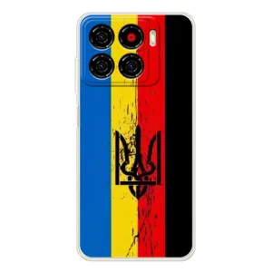 Чехлы УПА (Красно-Чёрный) на ZTE Blade A56 (Флаг УПА)