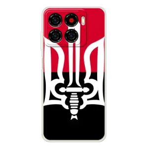 Чехлы УПА (Красно-Чёрный) на ZTE Blade A56 (Герб Украины)
