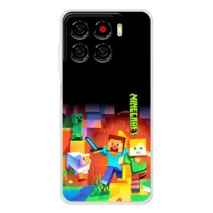Чехлы для ZTE Blade A56 (Персонажи Майн Крафт) (Герой Майнкрафт)