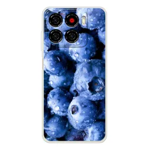 Чехол с изображением вкусной еды для ZTE Blade A56 (Голубика)