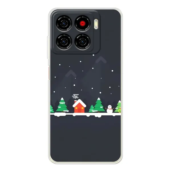 Чехол с рисунком «Город зимний» для ZTE Blade A56 Чехол с рисунком «Город зимний» для ZTE Blade A56