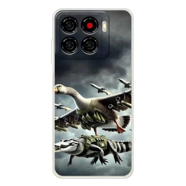 Чехол с рисунком «Гусини и крокодило» для ZTE Blade A56 Чехол с рисунком «Гусини и крокодило» для ZTE Blade A56