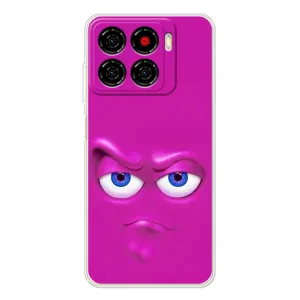 Силиконовые Чехлы (смешные стикеры) для ZTE Blade A56 (Хитрая мордочка)
