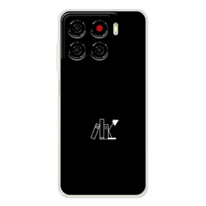 Чехол с картинками на черном фоне для ZTE Blade A56 (Книжки)