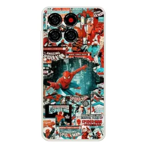 Чехол Супергерой Человека Паука на ZTE Blade A56 (Комиксы Человек Паук)