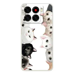 Силиконовый чехол с котиком для ZTE Blade A56 (Коты)