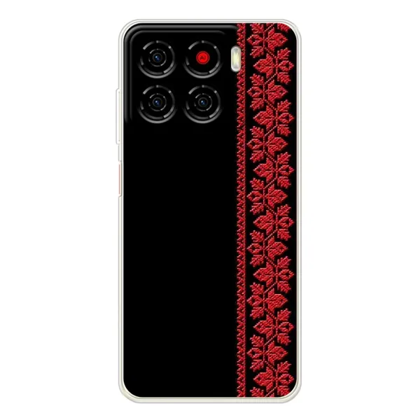 Чехол с рисунком «Красная Вышиванка» для ZTE Blade A56 Чехол с рисунком «Красная Вышиванка» для ZTE Blade A56