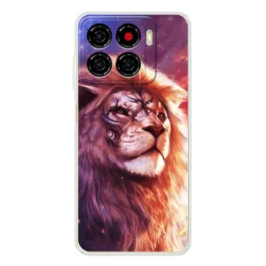 Чехол с картинкой на ZTE Blade A56 (Красочный ЛЕВ)