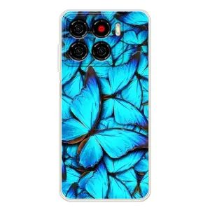 Силиконовый бампер с картинкой животных для ZTE Blade A56 (Крылья бабочек)