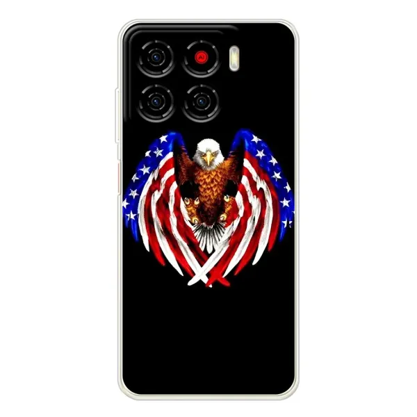 Чехол с рисунком «Крылья США» для ZTE Blade A56 Чехол с рисунком «Крылья США» для ZTE Blade A56