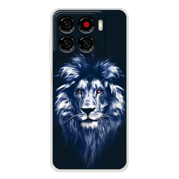 Чехол с рисунком «Лев - синий» для ZTE Blade A56 Чехол с рисунком «Лев - синий» для ZTE Blade A56
