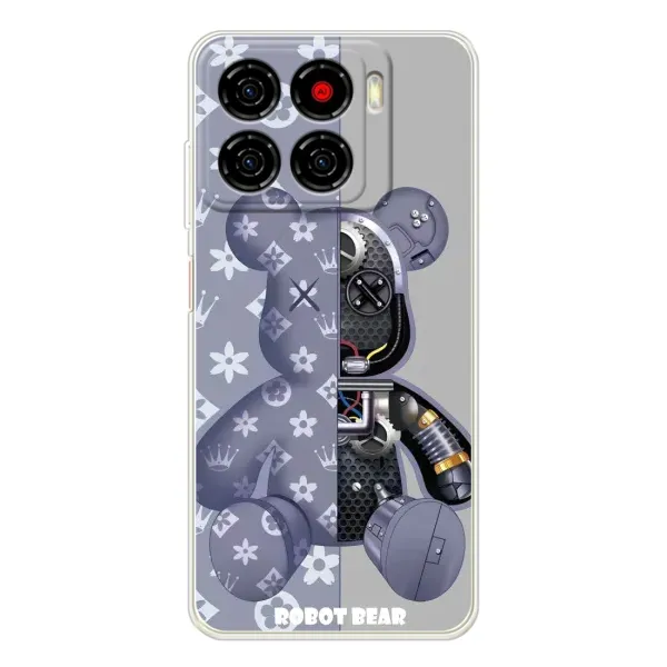 Чехол с рисунком «Медведь Louis Vuitton» для ZTE Blade A56