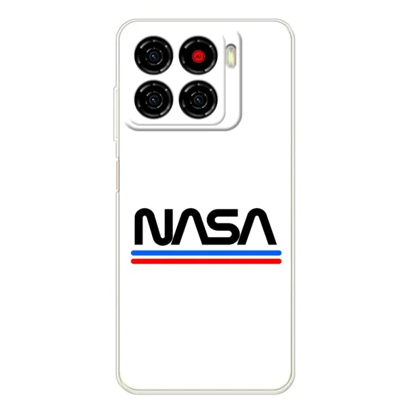Чехол с рисунком «NASA на белом фоне» для ZTE Blade A56 Чехол с рисунком «NASA на белом фоне» для ZTE Blade A56