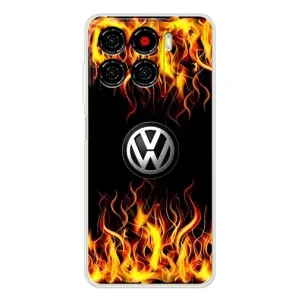 Чехол "Фольксваген" для ZTE Blade A56 (Огненный Лого)