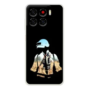 Силиконовый чехол с картинкой "Герой Pubg" на ZTE Blade A56 (Пубг мен)