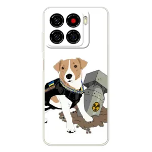 Чехол с принтом Собаки Патрон для ZTE Blade A56 (Пёс Патрон с ракетой)