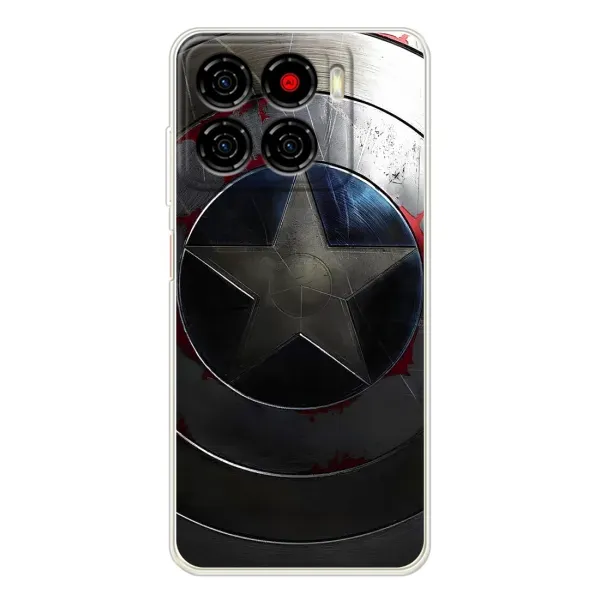 Чехол с рисунком «Ретро Щит Капитана» для ZTE Blade A56 Чехол с рисунком «Ретро Щит Капитана» для ZTE Blade A56
