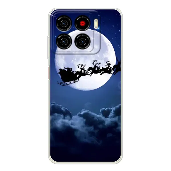 Чехол с рисунком «Санта - луна» для ZTE Blade A56 Чехол с рисунком «Санта - луна» для ZTE Blade A56