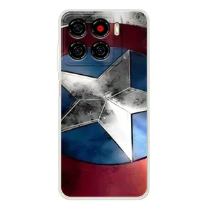 Чехол с Щитом Капитана Америки на ZTE Blade A56 (Щит Капитана Америки)