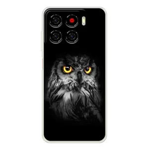 Чехлы с принтом СОВЫ для ZTE Blade A56 (Сова на чёрном)