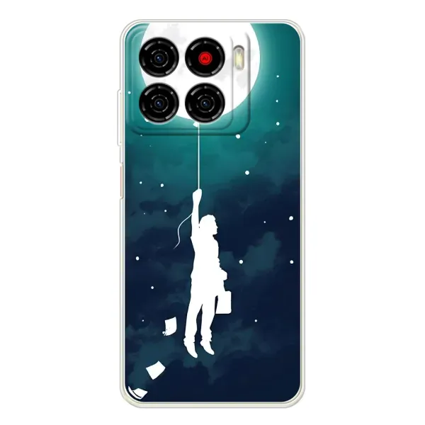 Чехол с рисунком «To The moon» для ZTE Blade A56