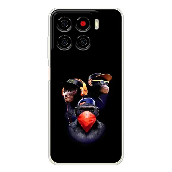 Чехол с рисунком «Три обезьяны» для ZTE Blade A56 Чехол с рисунком «Три обезьяны» для ZTE Blade A56