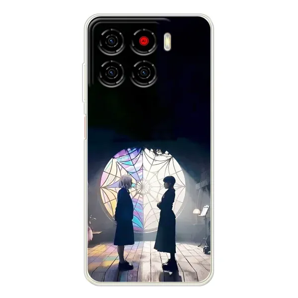 Чехол с рисунком «Уэнсдей и Энди» для ZTE Blade A56 Чехол с рисунком «Уэнсдей и Энди» для ZTE Blade A56