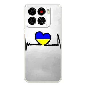 Силиконовый Чехол на ZTE Blade A56 (Я-Украина) (Украинская кардиограмма)