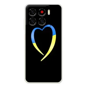 Силиконовый Чехол на ZTE Blade A56 (Я-Украина) (Украинское сердце)