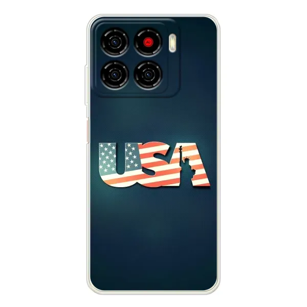 Чехол с рисунком «USA» для ZTE Blade A56 Чехол с рисунком «USA» для ZTE Blade A56