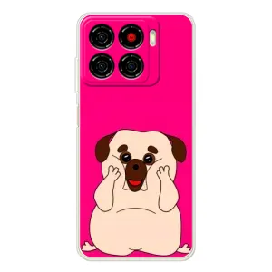Чехол (ТПУ) Милые собачки для ZTE Blade A56 (Веселый Мопсик)