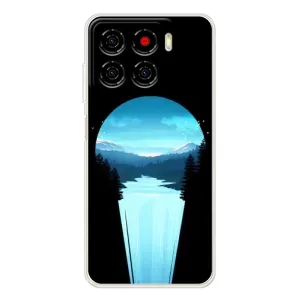 Летний Чехол на ZTE Blade A56 (Синий Водопад)
