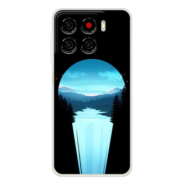 Чехол с рисунком «Синий Водопад» для ZTE Blade A56 Чехол с рисунком «Синий Водопад» для ZTE Blade A56