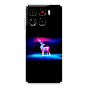 Силиконовый бампер с картинкой животных для ZTE Blade A56 (Яркий олень)