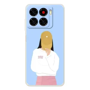 Силиконовый Чехол на ZTE Blade A56 с картинкой Стильных Девушек (Желтая кепка)
