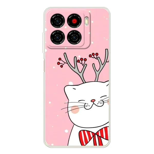 Чехол с рисунком «Зимний кот» для ZTE Blade A56 Чехол с рисунком «Зимний кот» для ZTE Blade A56