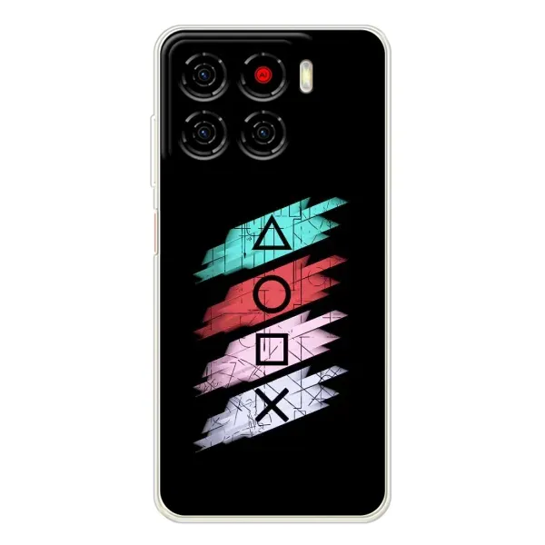 Чехол с рисунком «Значки Sony» для ZTE Blade A56 Чехол с рисунком «Значки Sony» для ZTE Blade A56