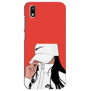 Силіконовый Чохол на ZTE Blade A7 (2019) з картинкой Модных девушек (Дівчина Nike)