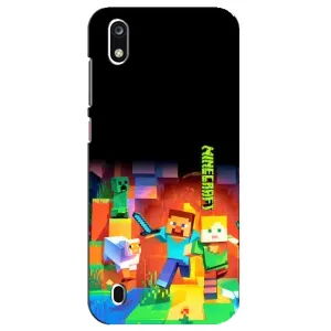 Чехлы для ZTE Blade A7 (2019) (Персонажи Майн Крафт) (Герой Майнкрафт)