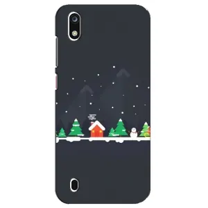 Силіконовий бампер на різдво для ZTE Blade A7 (2019) (Місто зимове)