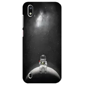 Силиконовый Чехол с принтом "Космонавты" на ZTE Blade A7 (2019) (Космонавт романтик)