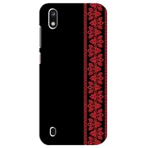 Силиконовый Чехол на ZTE Blade A7 (2019) (Красная Вышиванка)