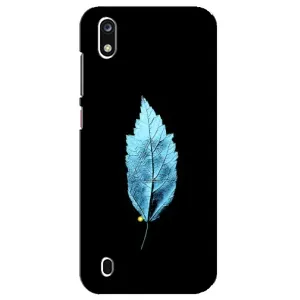 Чехол с картинками на черном фоне для ZTE Blade A7 (2019) (Листочек)