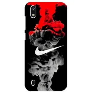 Силиконовый Чехол на ZTE Blade A7 (2019) с картинкой Nike (Nike дым)