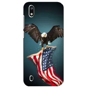 Чехол Флаг USA для ZTE Blade A7 (2019) (Орел и флаг)